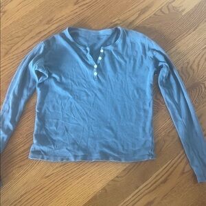 Brandy Melville Blue Long Sleeve Top